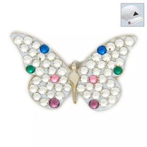 NWT Bonjoc Swarovski Crystal Ball Marker.Butterfly